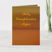 カード – Feliz Cumpleanos – パパ (正面)