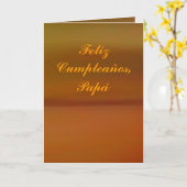 カード – Feliz Cumpleanos – パパ (黄色い花)