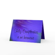 カード- Feliz Cumpleaños miのhermana