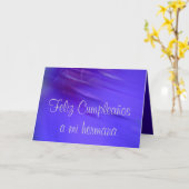 カード- Feliz Cumpleaños miのhermana カード (黄色い花)