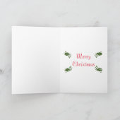 カード – Greeting - Santa Treeオーナメント (内部)