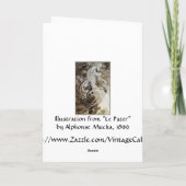 カード: Le Paterのミュシャイラストレーション~ シーズンカード (裏面)