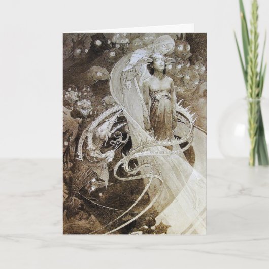 カード: Le Paterのミュシャイラストレーション~ シーズンカード (正面)