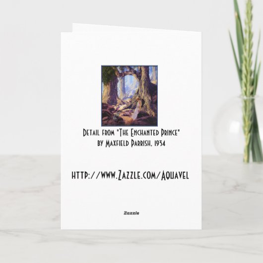 カード: Maxfield Parrish魅了された王子 カード (裏面)