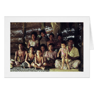 カード、SAMOAN家族PORTRAIT、SAVAII 1968年