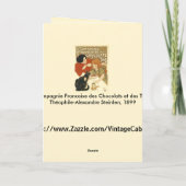 カード: Steinlen - Compagnie Francaise des Chocolat シーズンカード (裏面)