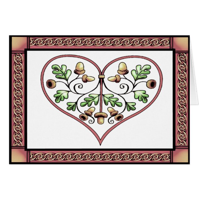 カード- talkingfoxによるoakleafのハートカード (正面横)