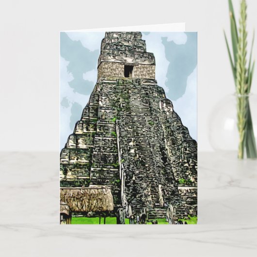 カード: Tikal、グアテマラのマヤの寺院 シーズンカード (正面)