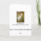 カード: Windflowers -ジョンのウォーターハウスによる… カード (裏面)