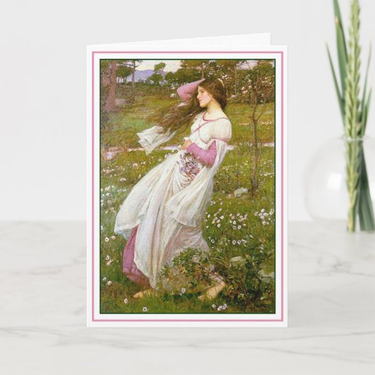 カード: Windflowers -ジョンのウォーターハウスによる… カード (正面)