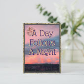 カードNo20:夜の後は朝が来る ポストカード (スタンド正面)