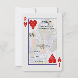 カードRSVPを遊んでいるQueen王 出欠カード