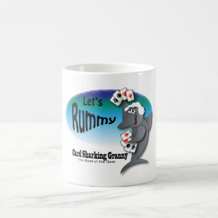 カードSharkingのおばあさん コーヒーマグカップ