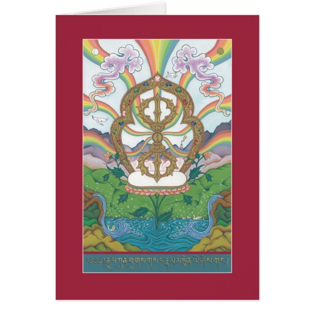 カードVajra (Dorje) -説明を含む… (正面)