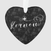 カーナウ国旗のハート、コーンウォール オーナメント (裏面)