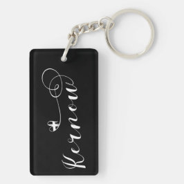 カーナウ国旗のハート、コーンウォール キーホルダー