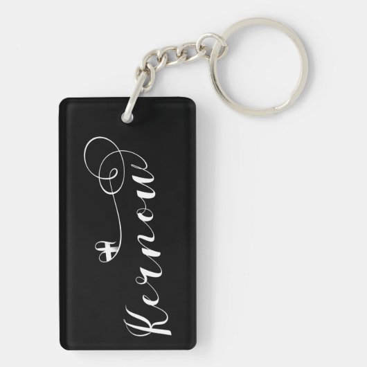 カーナウ国旗のハート、コーンウォール キーホルダー (裏面)