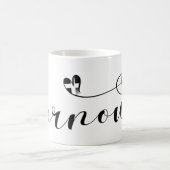 カーナウ国旗のハート、コーンウォール コーヒーマグカップ (中央)