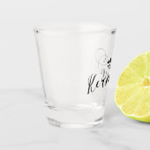 カーナウ国旗のハート、コーンウォール ショットグラス (左)