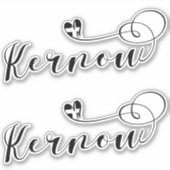 カーナウ国旗のハート、コーンウォール シール (正面)