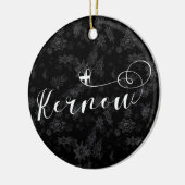 カーナウ国旗のハート、コーンウォール セラミックオーナメント (左)