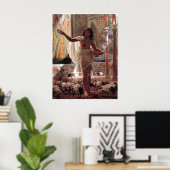 カーナク食べ物を与えの少女の神聖なイビス ポスター (ホームオフィス)