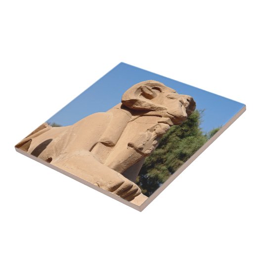 カーナック神殿の羊頭のスフィンクス - エジプト タイル (側面)