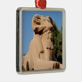 カーナック神殿の羊頭のスフィンクス - エジプト メタルオーナメント (右)