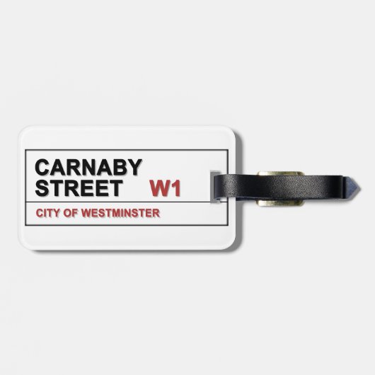 カーナビ通りロンドン・イングランド – スイング！ ラゲッジタグ (裏面横)
