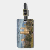 カーナルフォン城ウェールズ。 ラゲッジタグ (正面縦)