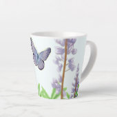 カーナーブルー – 絶滅の危機に瀕している野生のルパン カフェラテマグ (右アングル)