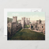 カーナーヴォン城内部、1910年代のウェールズ ポストカード (正面/裏面)