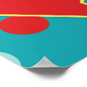 カーニバルおもしろい矢印カーニバル回路誕生日L ポスター (角)