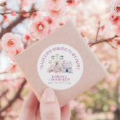 カーニバルかわいい誕生日バジェットありがとう ラウンドシール