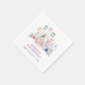 カーニバルかわいい誕生日バジェットパーティー スタンダードカクテルナプキン (角)