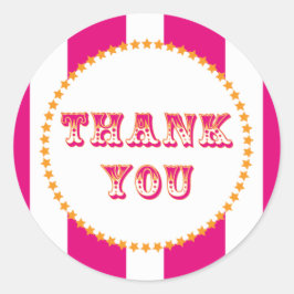 カーニバルとサーカスパーティー ラウンドシール