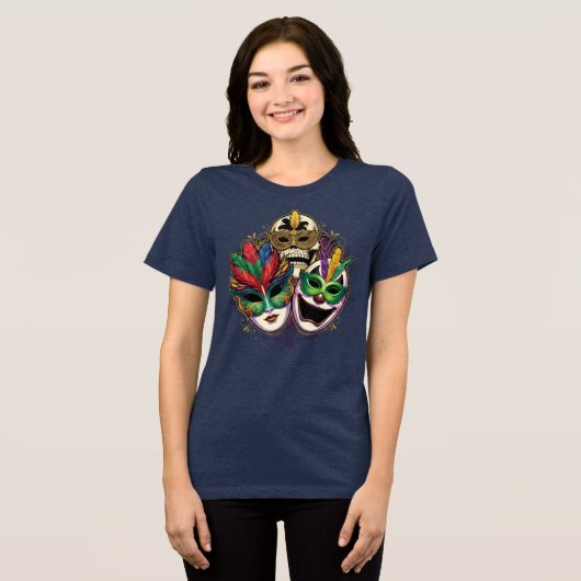 カーニバルと仮面舞踏会フェスティバル トライブレンドＴシャツ (正面全面)