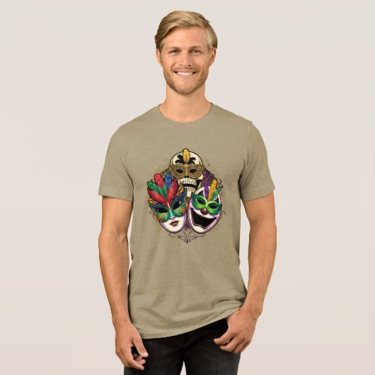 カーニバルと仮面舞踏会フェスティバル トライブレンドＴシャツ (正面全面)