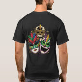 カーニバルと仮面舞踏会フェスティバル Tシャツ (裏面)