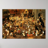 カーニバルと四旬節の戦い ポスター (正面)