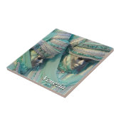 カーニバルのコスチュームが付いているベニス風のカップル タイル (側面)