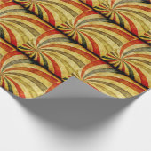 カーニバルのサーカスとしてヴィンテージのグランジな背景 ラッピングペーパー (角)