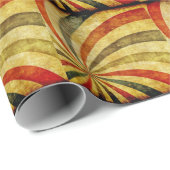 カーニバルのサーカスとしてヴィンテージのグランジな背景 ラッピングペーパー (ロールコーナー)