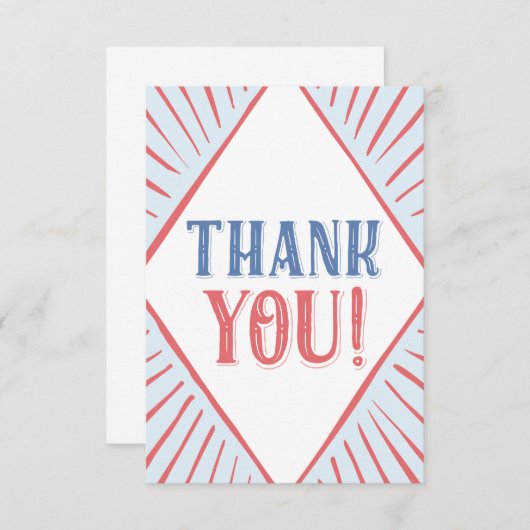 カーニバルのサーカスの子供は平らな好意カード感謝していしています セーブザデート (正面/裏面)