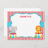 カーニバルのサーカスはメッセージカード感謝していしています ノートカード (正面/裏面)