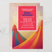 カーニバルのテントの招待状 招待状 (正面/裏面)