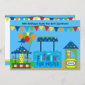 カーニバルのテーマの誕生日のパーティの招待状 招待状 (正面/裏面)