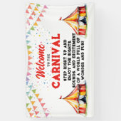 カーニバルのバナーへようこそ 横断幕 (縦)