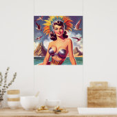 カーニバルのピンアップ ポスター (キッチン)