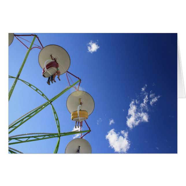 カーニバルの乗車の空白のなカード (正面横)